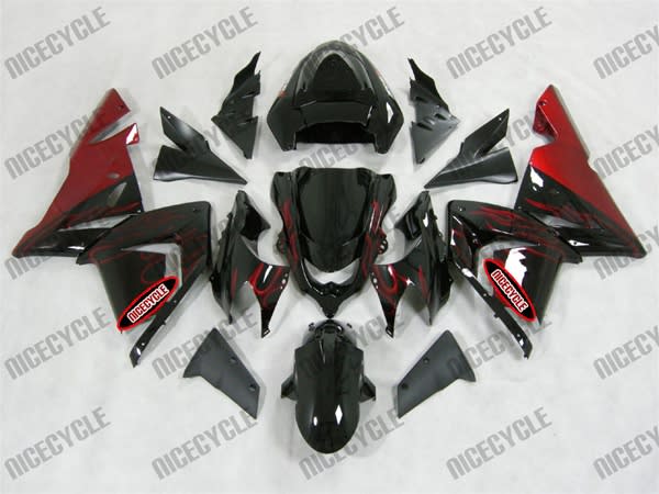 Kawasaki ZX10R Red Flame Fairings Kawasaki ZX10R Red Flame Fairings