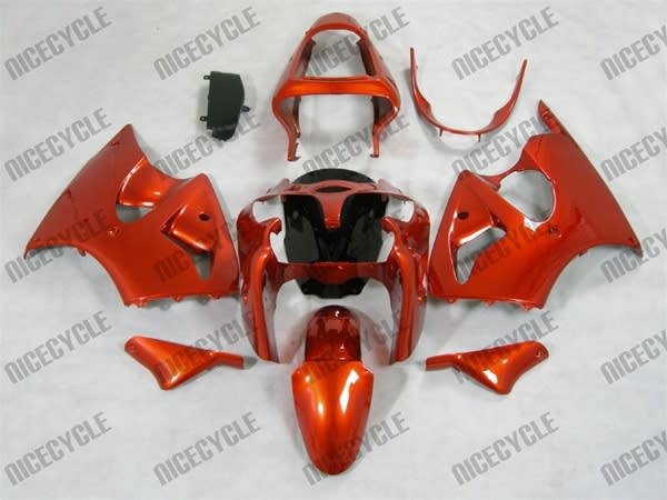 Kawasaki ZX6R Candy Orange Fairings Kawasaki ZX6R Candy Orange Fairings
