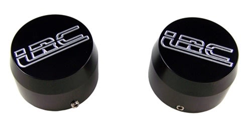 ZX6R (07-08), ZX10 (06-11) & ZX14 (06-11), GSXR 600/750 (06-11), GSXR 1000(05-08) & Hayabusa (08-Present) FORK CAPS ANODIZED BLACK BILLET ALUMINUM (product code # A3058ABLRC)