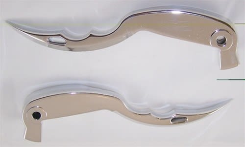 POLISHED BRAKE & CLUTCH LEVER SET FOR KAWASAKI ZX-14 (06-Present) (product code #A3118A3119)