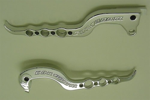Polished Brake and Clutch Lever Set Billet Aluminum For Honda CBR 1000RR (04-07) (product code #A3120A3121) Polished Brake and Clutch Lever Set Billet Aluminum For Honda CBR 1000RR (04-07) (product code #A3120A3121)