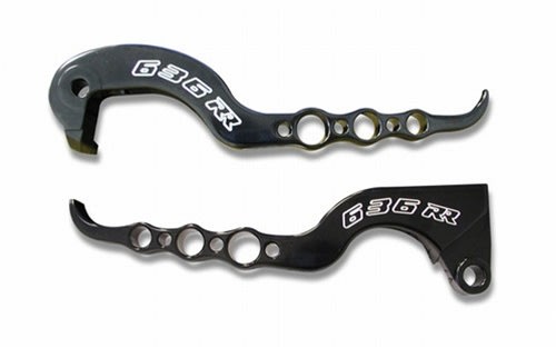 Anodized Black Brake and Clutch Lever Set Billet Aluminum For KAWASAKI ZX-636RR (05-06) (product code #A3124ABA3125AB) Anodized Black Brake and Clutch Lever Set Billet Aluminum For KAWASAKI ZX-636RR (05-06) (product code #A3124ABA3125AB)