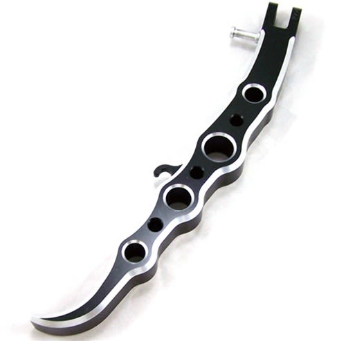 "Exotic" Long Anodized Black CBR 600RR(03-Present), 1000RR(04-07) Kickstand (Product Code #A3288AB)