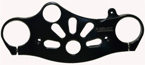 Anodized Black Solid Top Clamp for Yamaha R6 R (06-09), Engraved with LRC (product code: A4021ABLRC) Anodized Black Solid Top Clamp for Yamaha R6 R (06-09), Engraved with LRC (product code: A4021ABLRC)