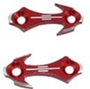 Honda CBR F4, F4I, 600RR, 1000RR (99-07) Mirror Caps, Tattoo Design, Anodized Red (product code# A4025R) Honda CBR F4, F4I, 600RR, 1000RR (99-07) Mirror Caps, Tattoo Design, Anodized Red (product code# A4025R)