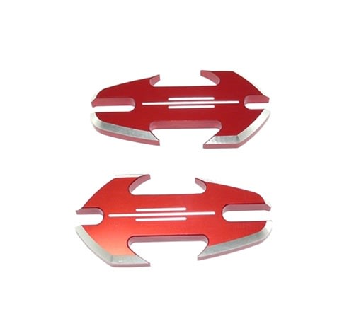 Yamaha R6S & R1 (all years) Anodized Red Mirror Caps, Tattoo Design (product code A4030R) Yamaha R6S & R1 (all years) Anodized Red Mirror Caps, Tattoo Design (product code A4030R)