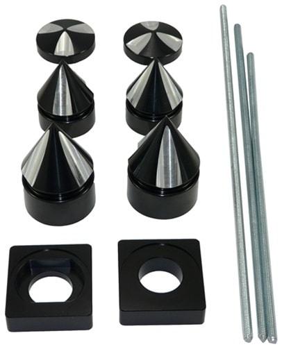 Anodized Black Billet Spiked Axle Dress-Up Kit for Suzuki GSXR 600/750 (06-07)/1000 (05-08) (product code# A4272AB)