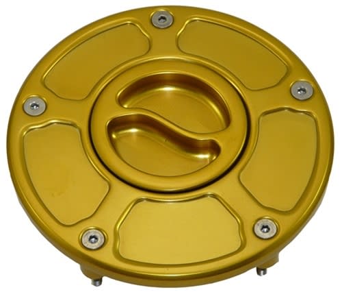 GOLD FLUSH/RACE STYLE-SCREW GAS CAP HONDA and DUCATI (PRODUCT CODE:A4280G) GOLD FLUSH/RACE STYLE-SCREW GAS CAP HONDA and DUCATI (PRODUCT CODE:A4280G)