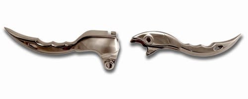 TRIPLE CHROMED BRAKE & CLUTCH LEVER SET FOR KAWASAKI ZX-14 (06-11) (product code #CA3118CA3119)