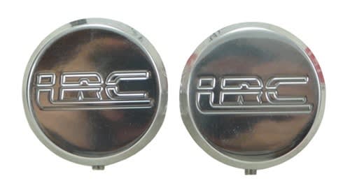 TRIPLE CHROMED HAYABUSA (99-07) FORK CAPS POLISHED BILLET ALUMINUM ENGRAVED WITH LRC (product code: CA3158LRC) TRIPLE CHROMED HAYABUSA (99-07) FORK CAPS POLISHED BILLET ALUMINUM ENGRAVED WITH LRC (product code: CA3158LRC)