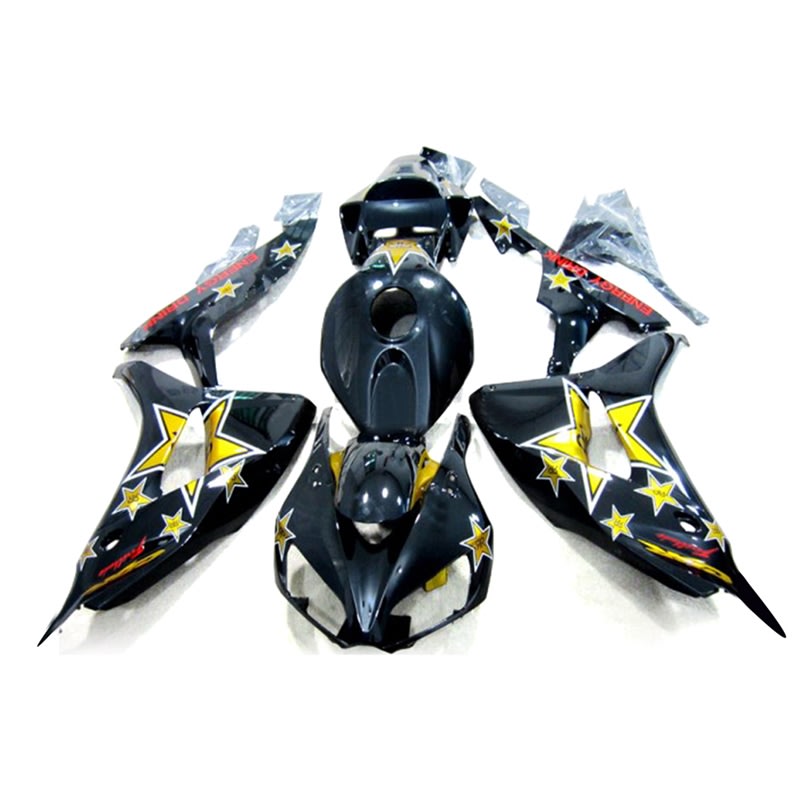 Motorcycle Fairings Kit - 2006-2007 Honda CBR1000RR Rockstar Energy Drink Custom Paint Fairings | CP3321 Motorcycle Fairings Kit - 2006-2007 Honda CBR1000RR Rockstar Energy Drink Custom Paint Fairings | CP3321