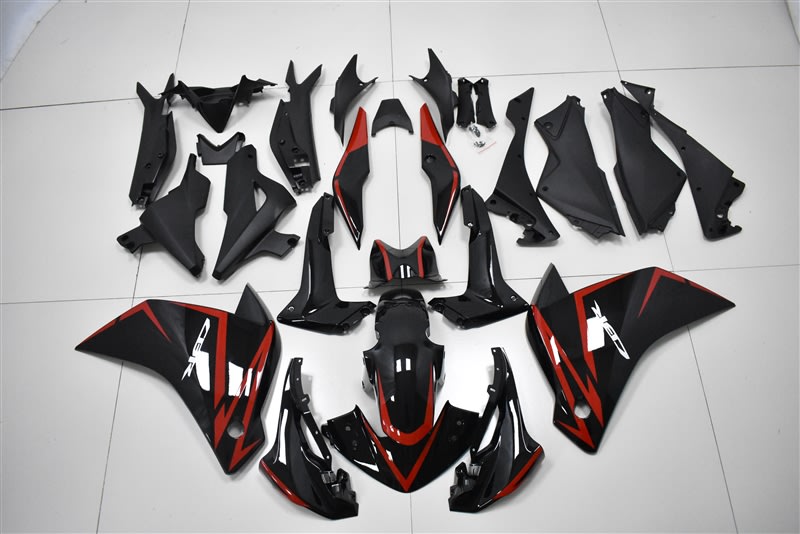 Motorcycle Fairings Kit - 11-14 Honda CBR250R Black/Red fairings | DSC0092 Motorcycle Fairings Kit - 11-14 Honda CBR250R Black/Red fairings | DSC0092