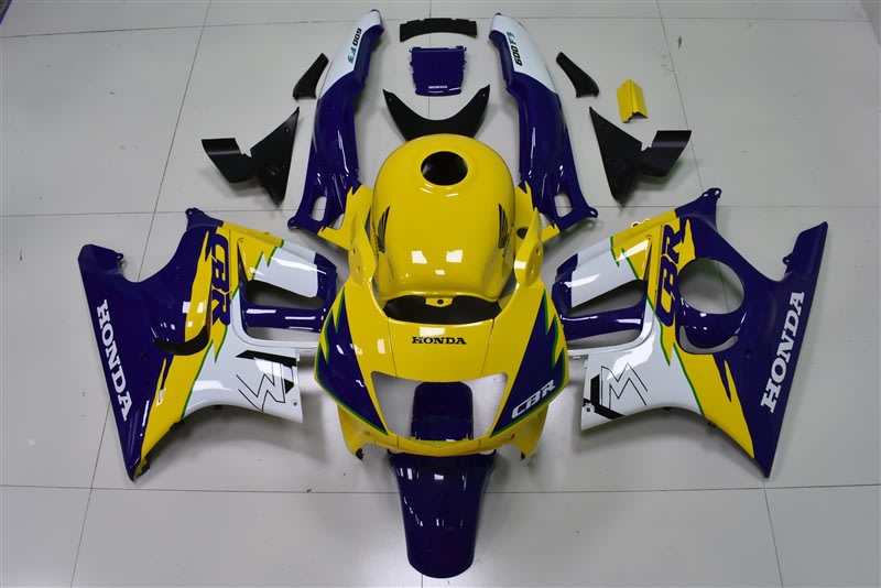 Motorcycle Fairings Kit - 1995-1996 Honda CBR600F3 Yellow/Blue Fairings | DSC0111