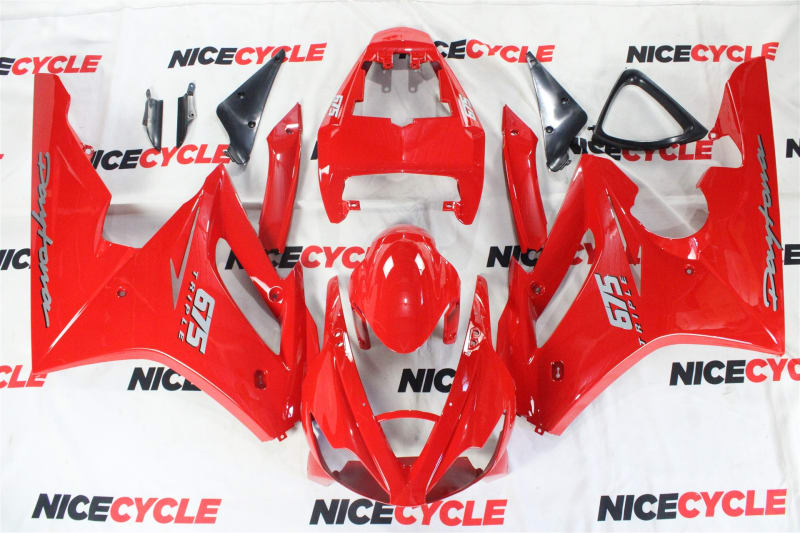Motorcycle Fairings Kit - Triumph Daytona 675 2006-2008 Gloss Red Fairings | # DTA-03 Motorcycle Fairings Kit - Triumph Daytona 675 2006-2008 Gloss Red Fairings | # DTA-03