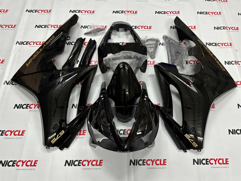 Motorcycle Fairings Kit - 2009-2012 Triumph Daytona 675 Pure Black Motorcycle Fairings | DTA-05 Motorcycle Fairings Kit - 2009-2012 Triumph Daytona 675 Pure Black Motorcycle Fairings | DTA-05