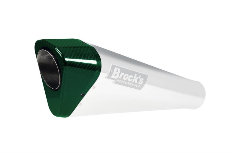 Brocks Replacement Penta-Carbon Exhaust Green Endcap (Includes Rivets) Brocks Replacement Penta-Carbon Exhaust Green Endcap (Includes Rivets)