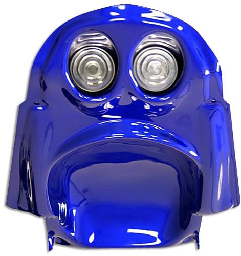 Painted "Telefonica Blue" EuroTail for Suzuki GSXR 600/750/1000 with Bulbs and LED Lights (Product Code #Euros102BU)