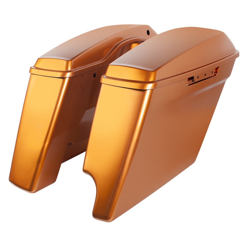 Harley Touring 2-Into-1 Extended 4 Inch Stretched Saddlebags
