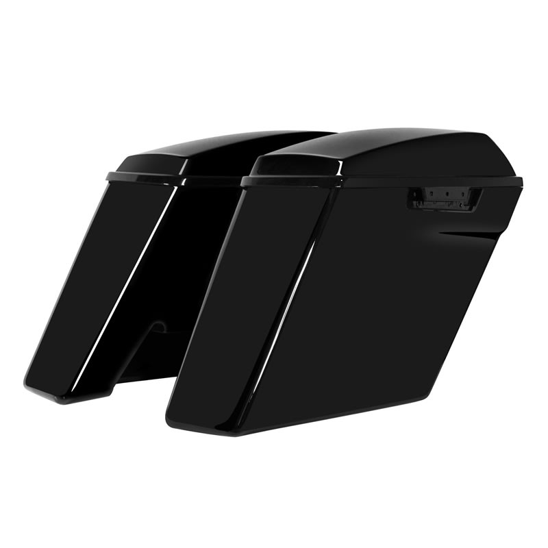Harley Touring Dual Blocked 4 Inch Stretched Saddlebags