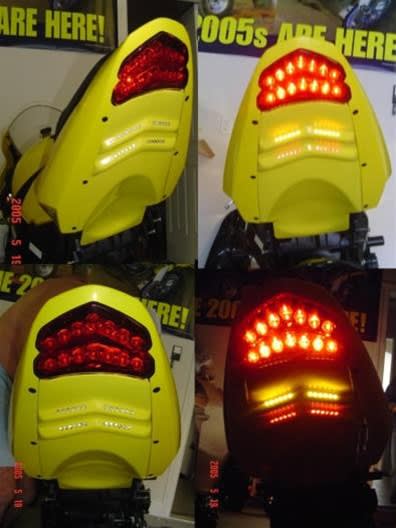 Suzuki GSX R 600 750 YELLOW TAIL 2004-2005 Suzuki GSX R 600 750 YELLOW TAIL 2004-2005