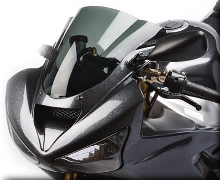Hotbodies KAWASAKI ZX6R/RR (03-04) GP Windscreen (Dual Radius) - Dark Smoke