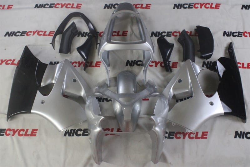 Motorcycle Fairings Kit - Kawasaki 2000-2002 ZX6R and 2005-2009 ZZR600 OEM Style Silver Fairings | KAW47