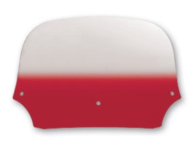 7" Gradient Ruby Colored Memphis Shades Batwing Windshield 7" Gradient Ruby Colored Memphis Shades Batwing Windshield