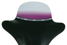 9" Gradient Purple Colored Memphis Shades Batwing Windshield