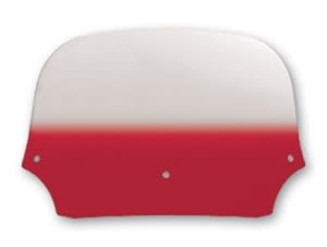 12" Gradient Ruby Colored Memphis Shades Batwing Windshield
