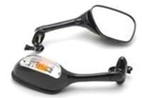 Right Side Suzuki GSXR 600/750 (06-10) GSXR 1000 (05-08) OEM Style Racing Mirror + Clear Turn Signal for Suzuki (Product Code: MIR12BR)
