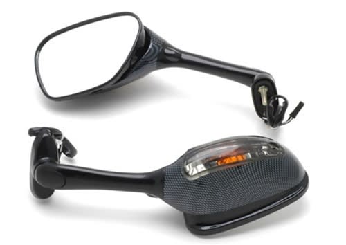 Left Side Suzuki GSXR 600/750 (06-10) GSXR 1000 (05-08) OEM Style Carbon Racing Mirror + Clear Turn Signal for Suzuki (Product Code: MIR12CBL) Left Side Suzuki GSXR 600/750 (06-10) GSXR 1000 (05-08) OEM Style Carbon Racing Mirror + Clear Turn Signal for Suzuki (Product Code: MIR12CBL)
