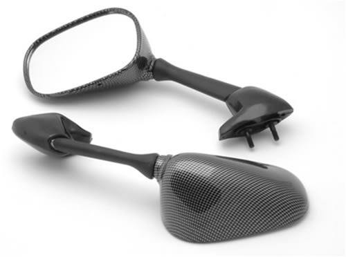 Left Side Yamaha R6 (2006-2007) OEM Style Carbon Racing Mirror for Yamaha (Product Code: MIR46CBL) Left Side Yamaha R6 (2006-2007) OEM Style Carbon Racing Mirror for Yamaha (Product Code: MIR46CBL)
