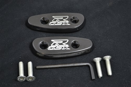 SUZUKI GSXR MIRROR BLOCK OFF PLATES SUZUKI GSXR MIRROR BLOCK OFF PLATES