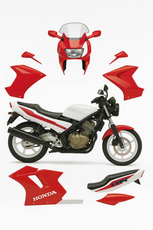 Motorcycle Fairings Kit - 1991 Honda CBR600 F2