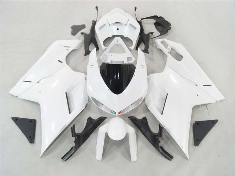 Motorcycle Fairings Kit - Ducati 1198 1098 848 Evo White Fairings | ND848-33 Motorcycle Fairings Kit - Ducati 1198 1098 848 Evo White Fairings | ND848-33