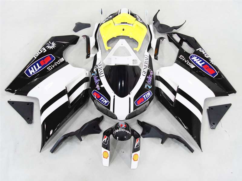 Motorcycle Fairings Kit - Ducati 1198 1098 848 Evo TIM Black Fairings | ND848-36 Motorcycle Fairings Kit - Ducati 1198 1098 848 Evo TIM Black Fairings | ND848-36