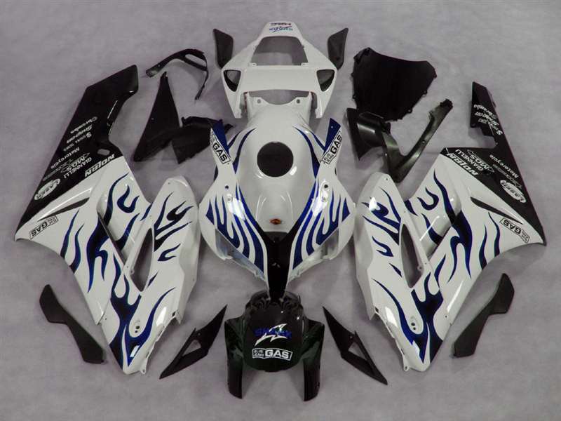 Motorcycle Fairings Kit - 2004-2005 Honda CBR 1000RR Blue Fire/White Fairings | NH10405-45 Motorcycle Fairings Kit - 2004-2005 Honda CBR 1000RR Blue Fire/White Fairings | NH10405-45
