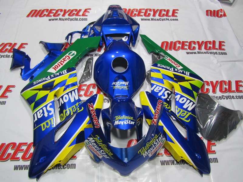 Motorcycle Fairings Kit - 2004-2005 Honda CBR 1000RR Movistar Fairings | NH10405-53 Motorcycle Fairings Kit - 2004-2005 Honda CBR 1000RR Movistar Fairings | NH10405-53