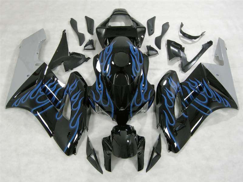 Motorcycle Fairings Kit - 2004-2005 Honda CBR 1000RR Blue Flame Fairings | NH10405-6 Motorcycle Fairings Kit - 2004-2005 Honda CBR 1000RR Blue Flame Fairings | NH10405-6