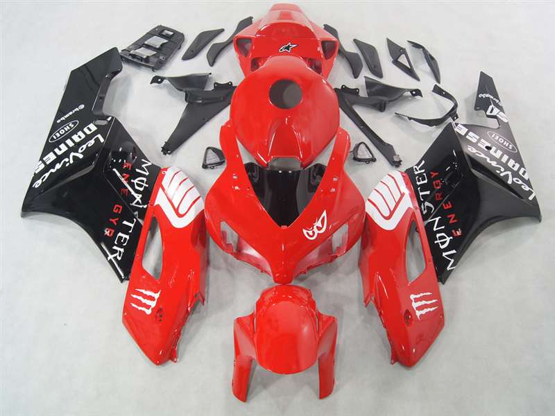 Motorcycle Fairings Kit - 2004-2005 Honda CBR 1000RR Red/Black Fairings | NH10405-61 Motorcycle Fairings Kit - 2004-2005 Honda CBR 1000RR Red/Black Fairings | NH10405-61