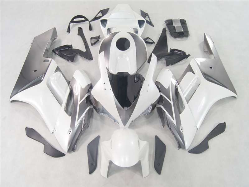 Motorcycle Fairings Kit - 2004-2005 Honda CBR 1000RR White/Silver OEM Style Fairings | NH10405-65 Motorcycle Fairings Kit - 2004-2005 Honda CBR 1000RR White/Silver OEM Style Fairings | NH10405-65