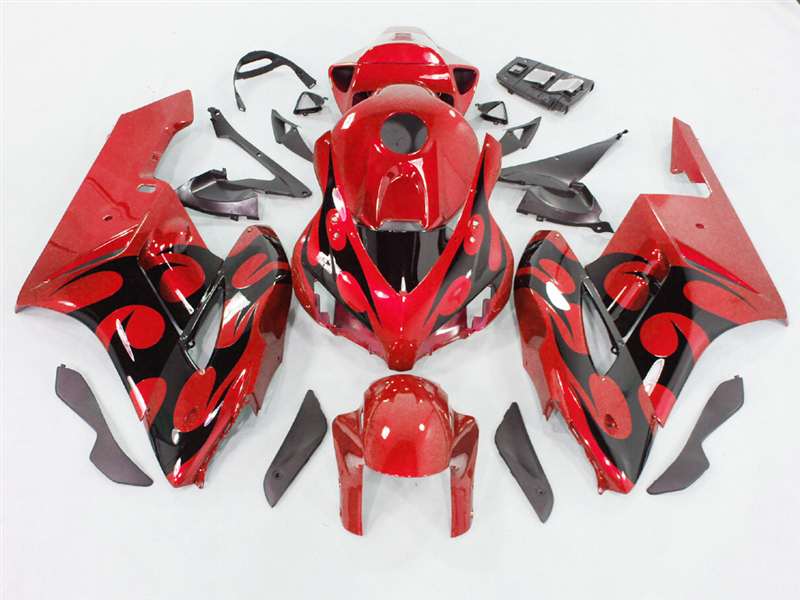 Motorcycle Fairings Kit - 2004-2005 Honda CBR 1000RR Red/Black Tribal Fairings | NH10405-90 Motorcycle Fairings Kit - 2004-2005 Honda CBR 1000RR Red/Black Tribal Fairings | NH10405-90