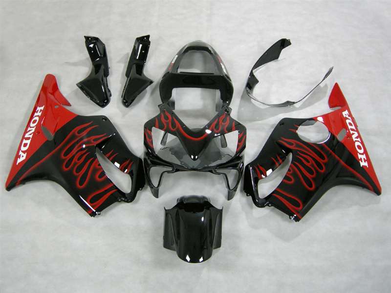 Motorcycle Fairings Kit - 2001-2003 Honda CBR 600 F4i Red/Black Fairings | NH60103-24 Motorcycle Fairings Kit - 2001-2003 Honda CBR 600 F4i Red/Black Fairings | NH60103-24