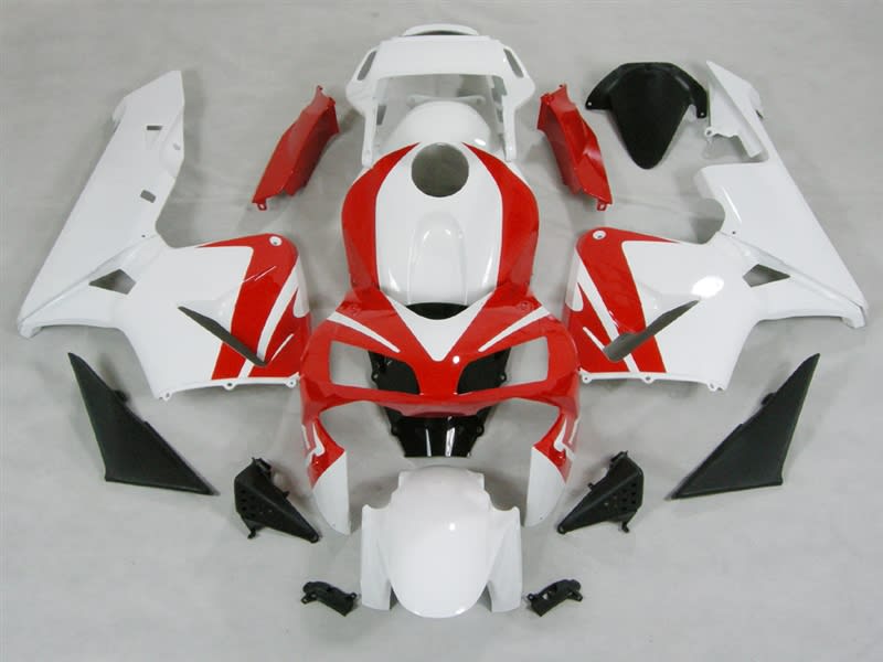 Honda CBR600RR '03-'04 White/Red Fairing Kit Honda CBR600RR '03-'04 White/Red Fairing Kit