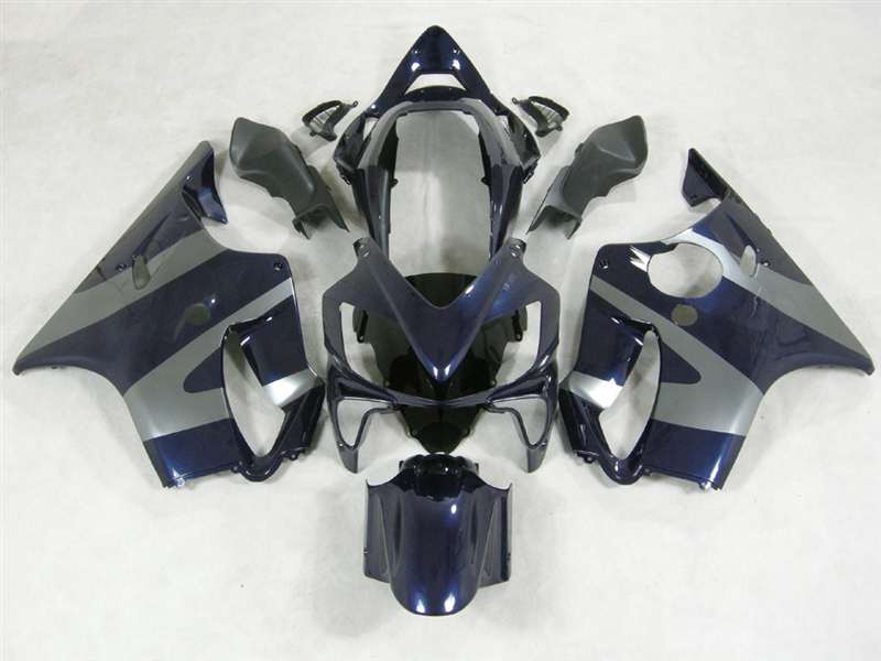 Motorcycle Fairings Kit - 2004-2006 Honda CBR 600 F4i Midnight Blue/Silver Fairings | NH60406-1 Motorcycle Fairings Kit - 2004-2006 Honda CBR 600 F4i Midnight Blue/Silver Fairings | NH60406-1
