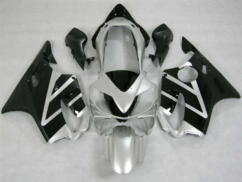 Motorcycle Fairings Kit - 2004-2006 Honda CBR 600 F4i Silver/Black OEM Style Fairings | NH60406-2 Motorcycle Fairings Kit - 2004-2006 Honda CBR 600 F4i Silver/Black OEM Style Fairings | NH60406-2