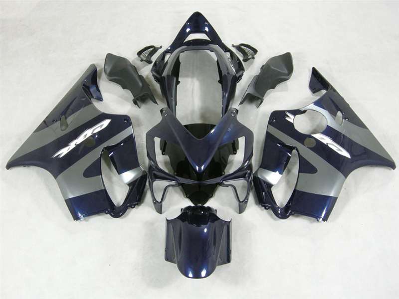 Motorcycle Fairings Kit - 2004-2006 Honda CBR 600 F4i Midnight Blue/Silver Fairings | NH60406-22 Motorcycle Fairings Kit - 2004-2006 Honda CBR 600 F4i Midnight Blue/Silver Fairings | NH60406-22