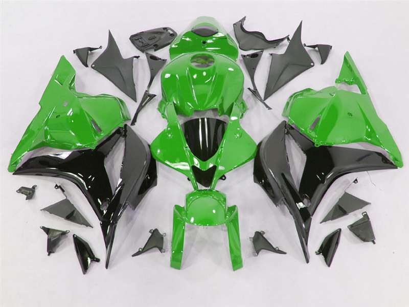 Motorcycle Fairings Kit - 2009-2012 Honda CBR 600RR Green/Black Fairings | NH60912-50 Motorcycle Fairings Kit - 2009-2012 Honda CBR 600RR Green/Black Fairings | NH60912-50