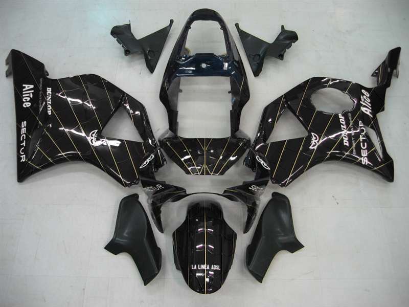 Motorcycle Fairings Kit - 2002-2003 Honda CBR 954RR Solid Black Fairings | NH90203-10