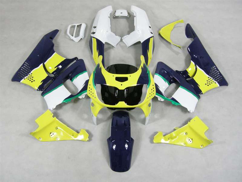 Motorcycle Fairings Kit - 1992-1997 Honda CBR 900RR Blue/Yellow Fairings | NH99297-3 Motorcycle Fairings Kit - 1992-1997 Honda CBR 900RR Blue/Yellow Fairings | NH99297-3